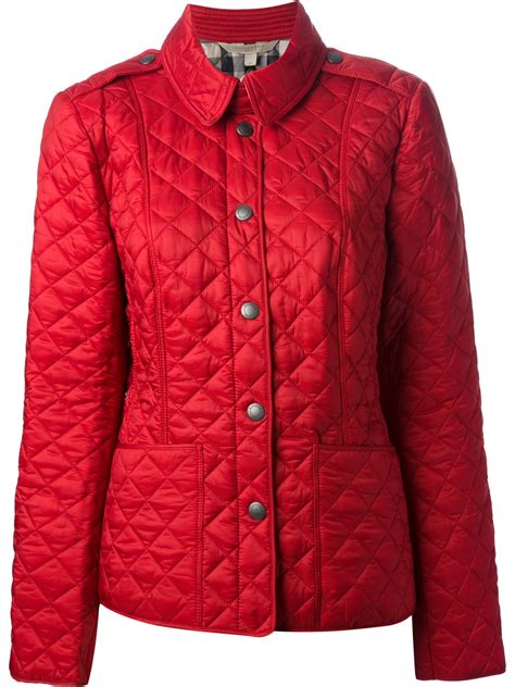 burberry red mens jacket|burberry ladies quilted jackets.